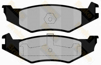 BRAKE ENGINEERING pa1444 -  Комплект тормозных колодок, дисковый тормоз